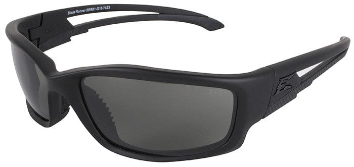 Edge Tactical Eyewear Blade Runner XL Safety Glasses Black Frame G-15 Vapor Shield Lens