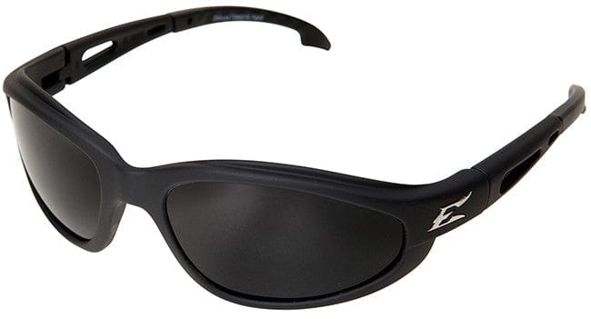 Edge Dakura Polarized Safety Glasses with Black Frame and Smoke Lens