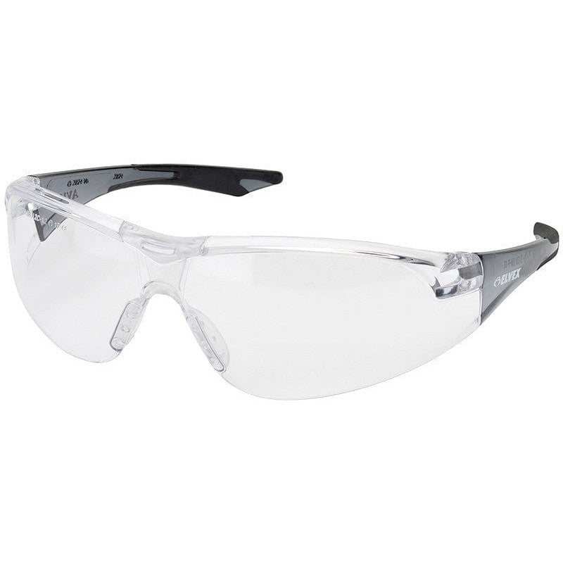 Elvex Avion Safety Glasses with Black Temples and Clear Lens