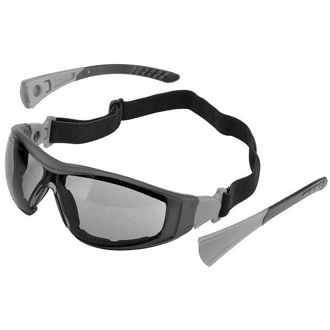 Elvex Go-Specs II Safety Glasses/Goggles with Black Frame, Foam Seal and Gray Anti-Fog Lens