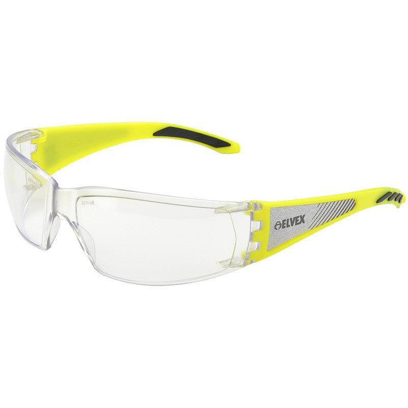Elvex Reflect-Specs Safety Glasses with Reflect Temples, Clear Anti-Fog Lens