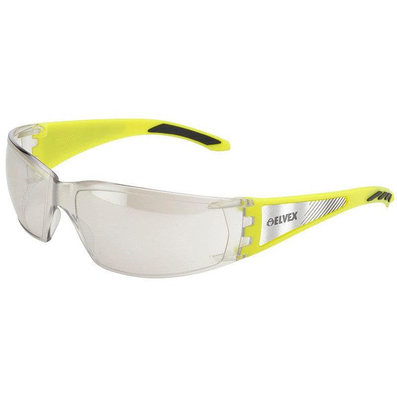 Elvex Reflect-Specs Safety Glasses with Reflect Temples, Indoor/Outdoor Lens