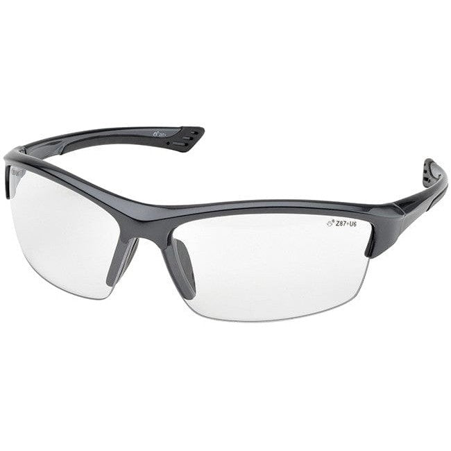 Elvex Sonoma Safety Glasses with Gunmetal Frame and Clear Lens