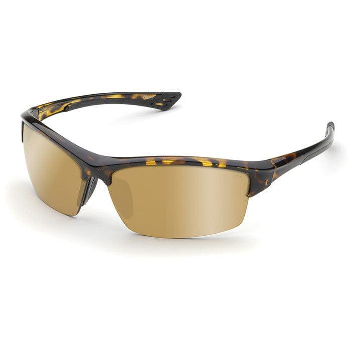Elvex Sonoma Safety Glasses with Tortoise Frame and Gold Mirror Lens