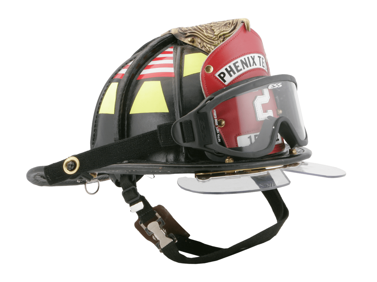 ESS Innerzone 2 NFPA 1971-2013 Fire Goggles 740-0268 Installed On Helmet