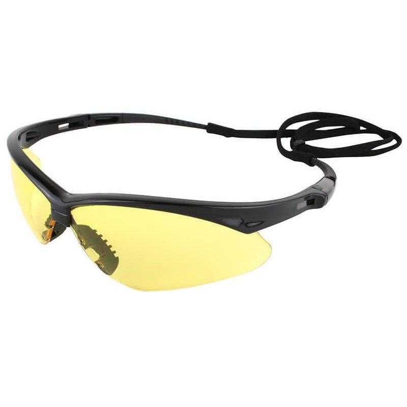 KleenGuard Nemesis Safety Glasses with Black Frame and Amber Lens