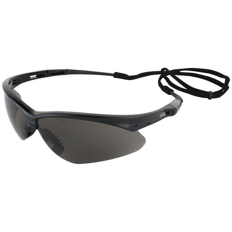KleenGuard Nemesis Safety Glasses with Black Frame and Anti-Fog Smoke Lens 22475