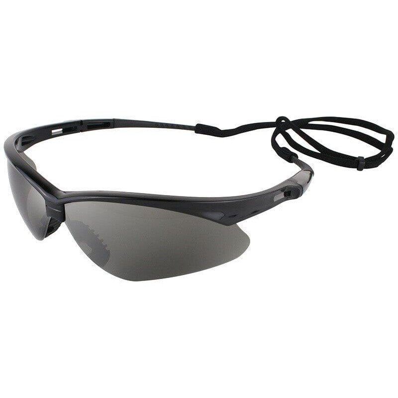 reflective goggles V30 Nemesis Safety Glasses, Black Frame, Smoke Lens