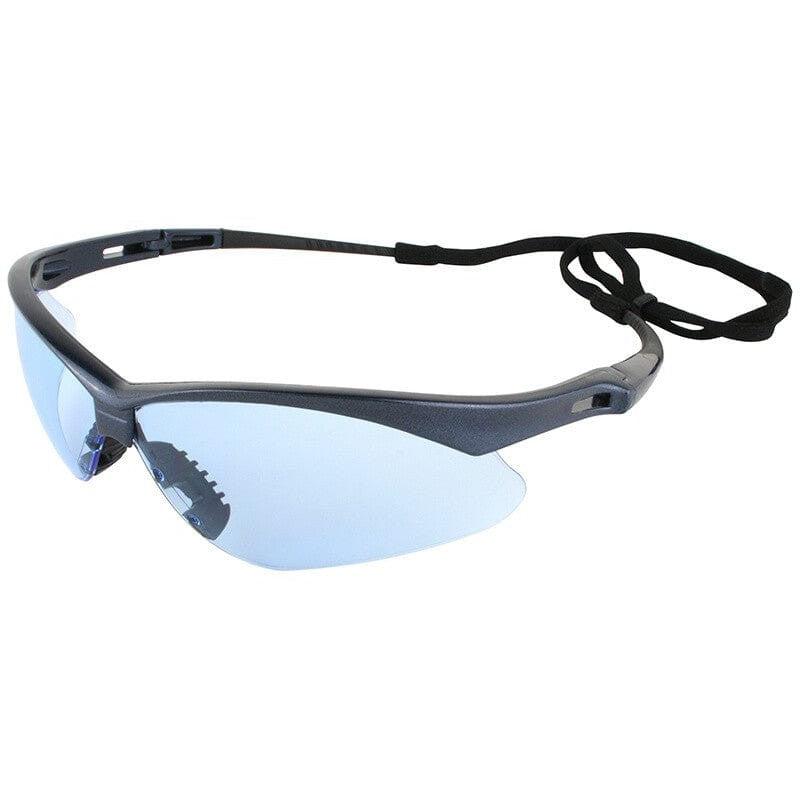 KleenGuard Nemesis Safety Glasses with Blue Frame and Light Blue Lens 19639