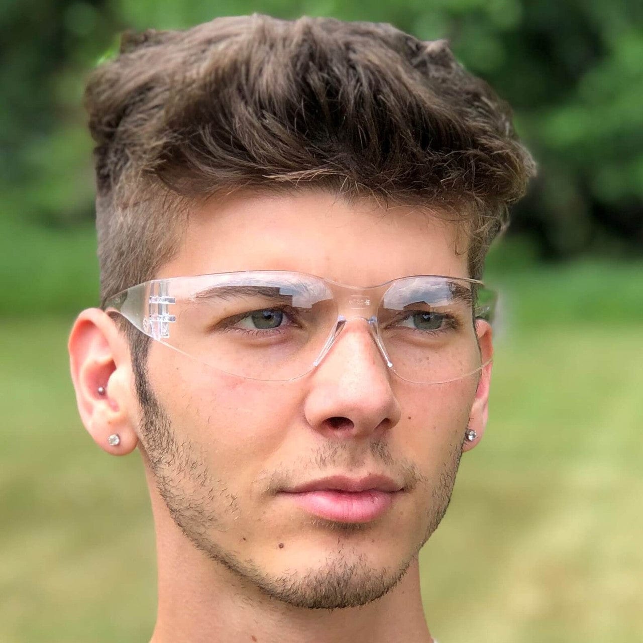 Encon Veratti 2000 Safety Glasses With Clear Lens 5778004 Worn