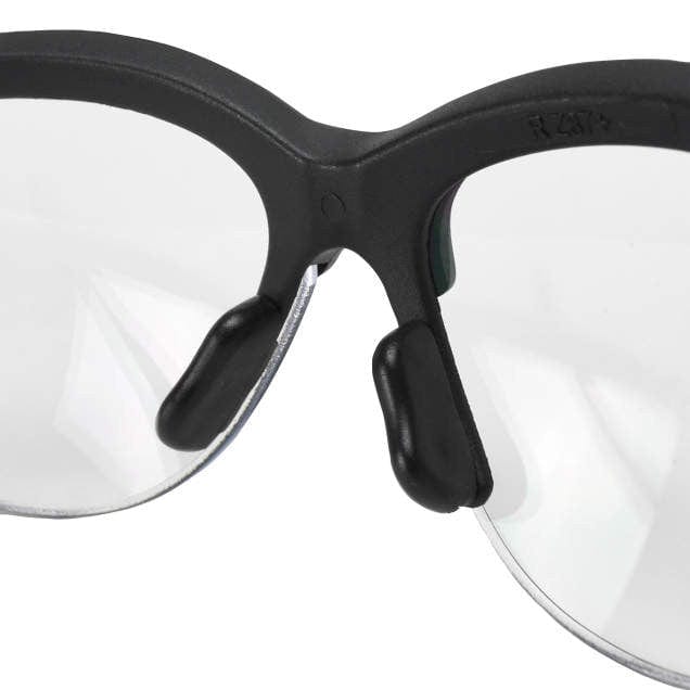Radians Journey Safety Glasses with Black Frame and Clear Lens JR0110ID Nosepiece