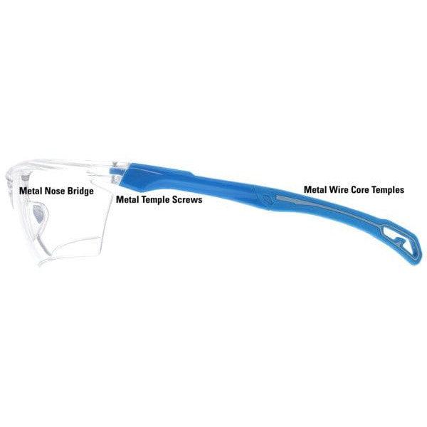 MCR Safety Dominator DM3-MD Metal Detectable Safety Glasses Side View