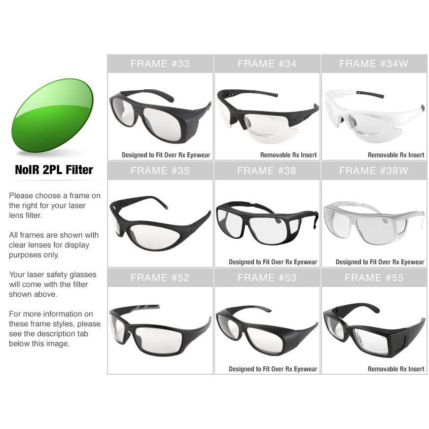 NoIR 2PL Filter for Pulsed Light Applications (190-1200nm)--Safety Glasses USA-2