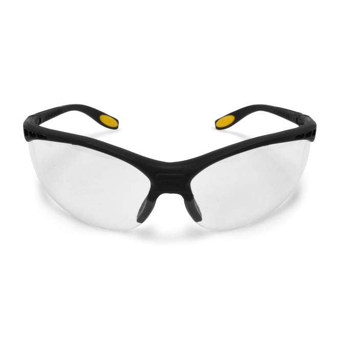 DEWALT Reinforcer Safety Glasses with Clear Anti-Fog Lens DPG58-11D Front View