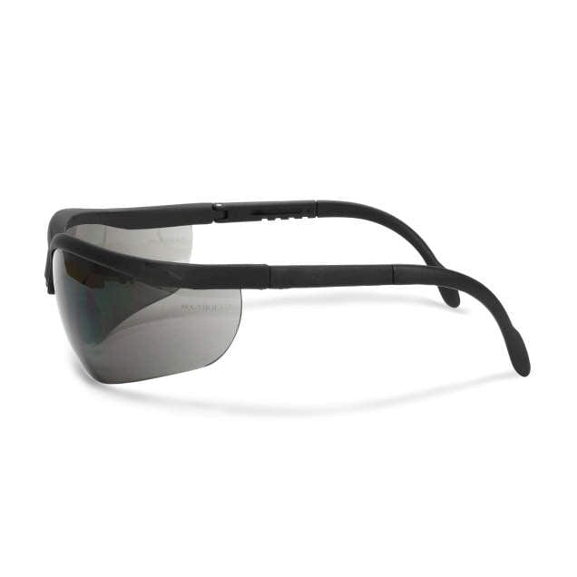 Radians Journey Safety Glasses with Black Frame and Smoke Lens JR0120ID Side
