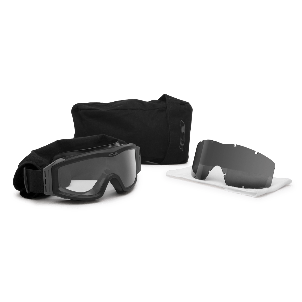 ESS Profile NVG Goggles Black with Clear and Gray Lenses 740-0499 Kit