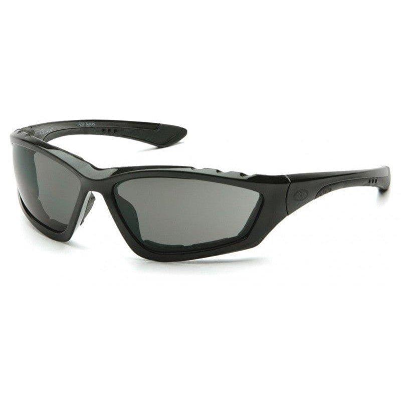 Pyramex Accurist Safety Glasses with Black Frame and Gray Anti-Fog Lens SB8720DTP