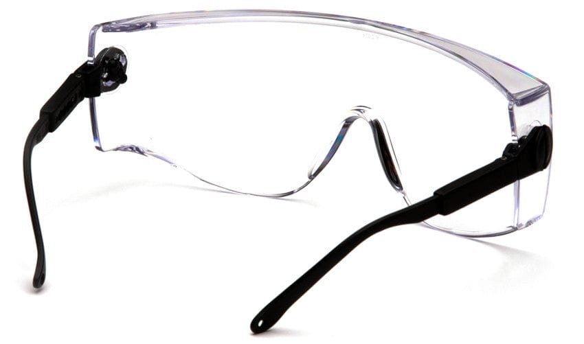 Pyramex Defiant Jumbo Overspecs Safety Glasses Black Frame Clear Lens SB1010SJ Inside