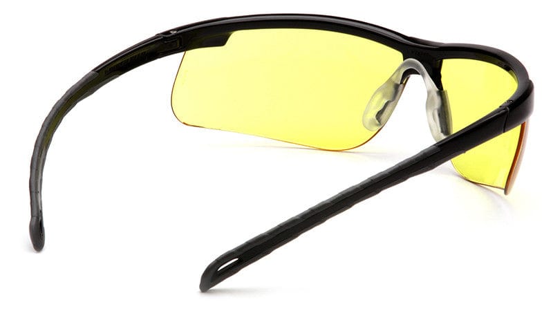 Pyramex Ever-Lite Safety Glasses with Black Frame and Amber Lenses - Inside View