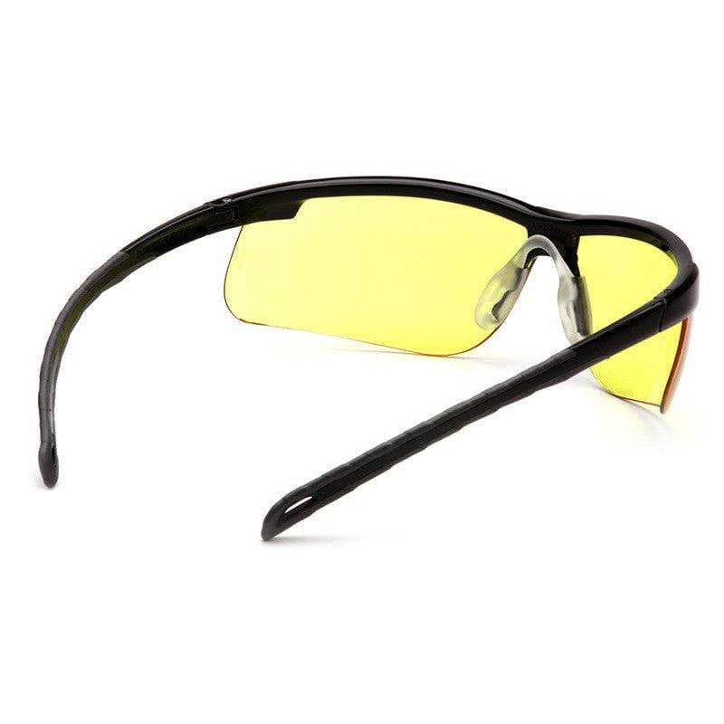 Pyramex Ever-Lite Safety Glasses with Black Frame and Amber Lenses - Inside View