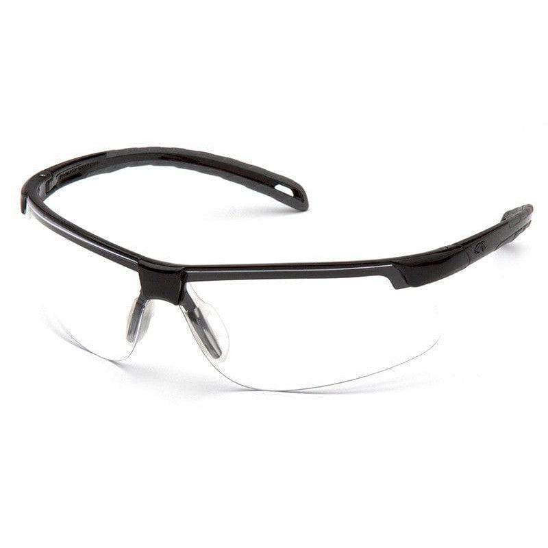 Pyramex Ever-Lite Safety Glasses with Black Frame and Clear Anti-Fog Lenses SB8610DT