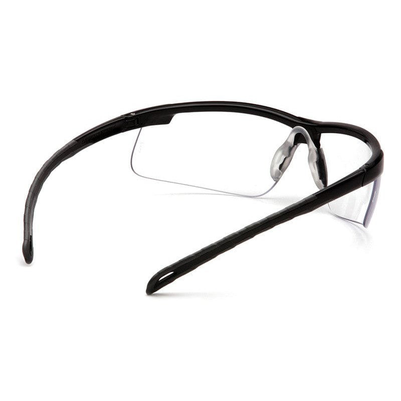 Pyramex Ever-Lite Safety Glasses with Black Frame and Clear Lenses - Inside View