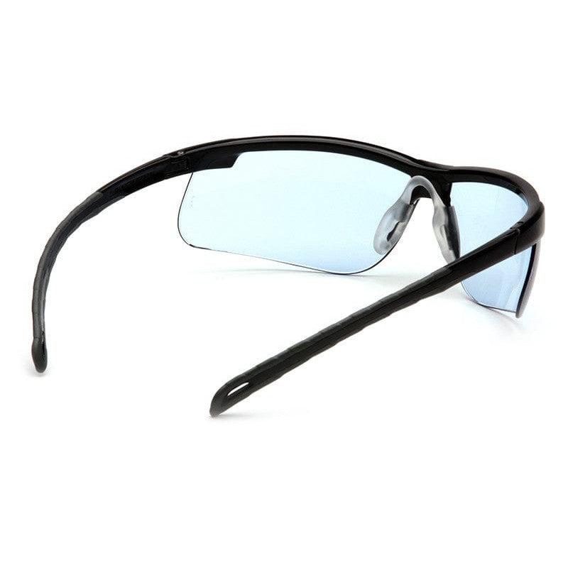 Pyramex Ever-Lite Safety Glasses with Black Frame and Infinity Blue Lenses - Inside View