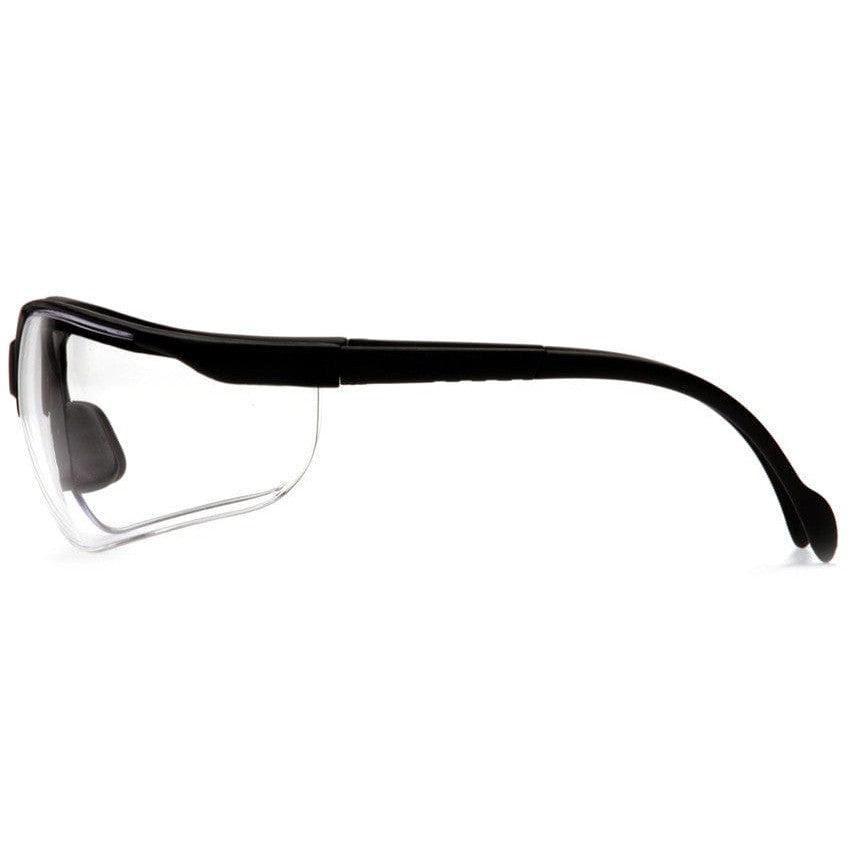 Pyramex Venture 2 Safety Glasses Black Frame Clear Lens SB1810S Side View
