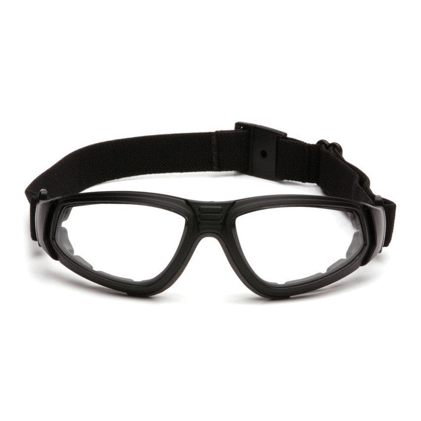 Pyramex XSG Ballistic Goggle Kit with Black Frame and Clear, Gray, and Amber Lenses GB4010KIT Front