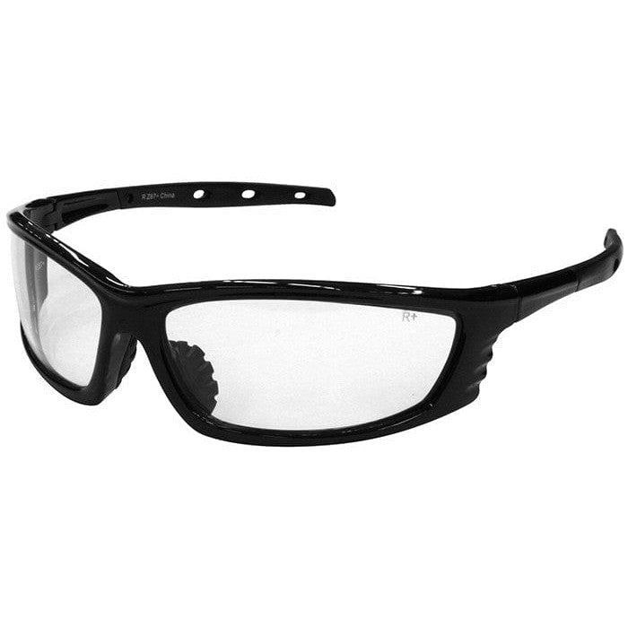 Radians Chaos Safety Glasses with Black Frame and Clear Lens CS1-10