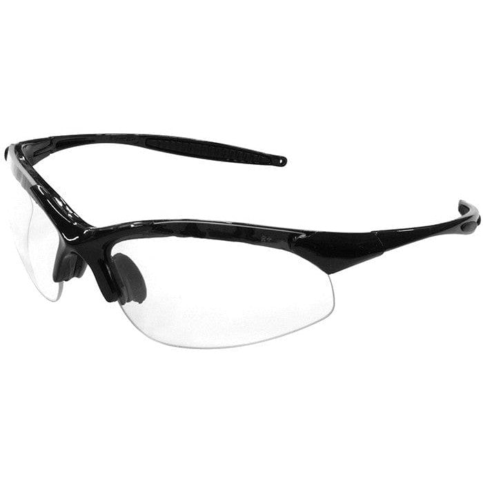 Radians Rad-Infinity Safety Glasses with Black Frame and Clear Lens