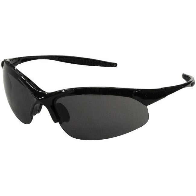Radians Rad-Infinity Safety Glasses with Black Frame and Smoke Lens IN1-20
