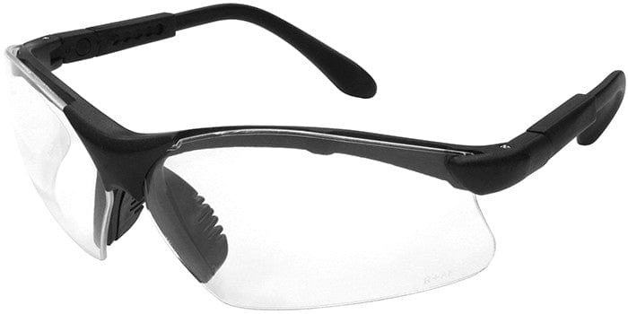 Radians Revelation Safety Glasses with Black Frame and Clear Anti-Fog Lens