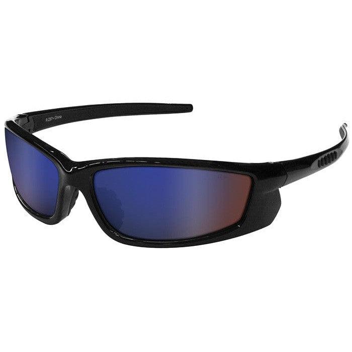 Radians Voltage Safety Glasses with Black Frame and Electric Blue Lens VT1-63