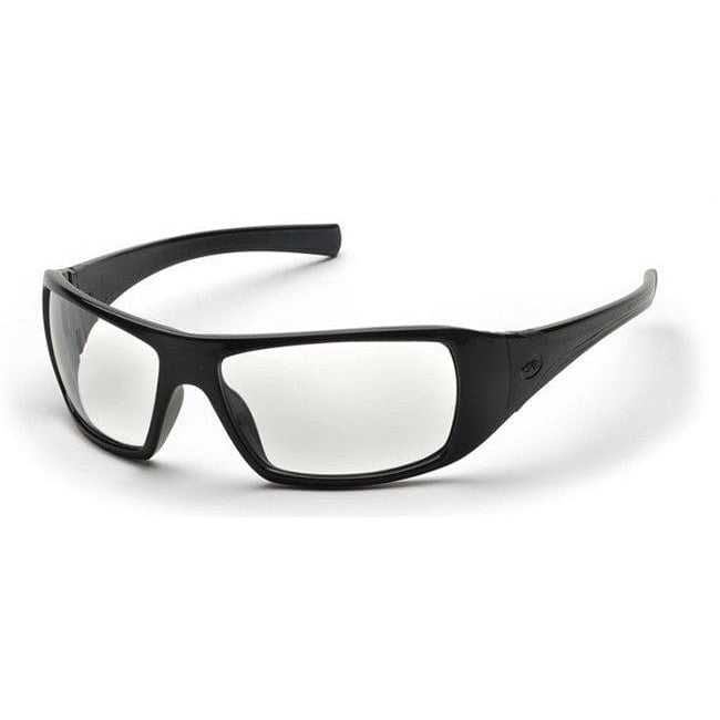 Pyramex Goliath Safety Glasses with Black Frame and Clear Lens SB5610D