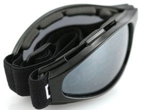Bobster Crossfire Folding Goggle Black Frame Smoke Lens