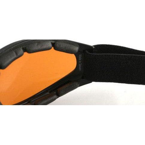 Bobster Crossfire Folding Goggle Black Frame Amber Lens-BCR003-Safety Glasses USA-2