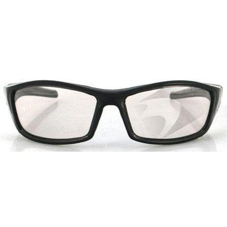 Bobster Hooligan Sunglasses with Black Frame and Photochromic Lens BHOO101 Front View