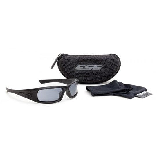 ESS 5B Ballistic Sunglasses Black Frame Smoke Gray Lenses EE9006-06 Kit