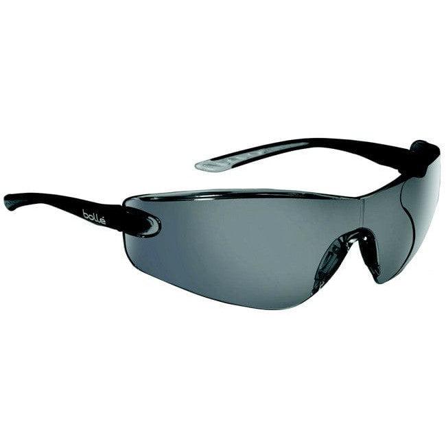 Bolle Cobra Safety Glasses with Black Temples and Smoke Anti-Scratch and Anti-Fog Lens