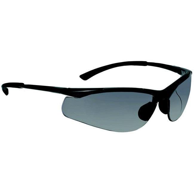 Bolle Contour Safety Glasses with Gunmetal Frame and Smoke Anti-Scratch and Anti-Fog Lens