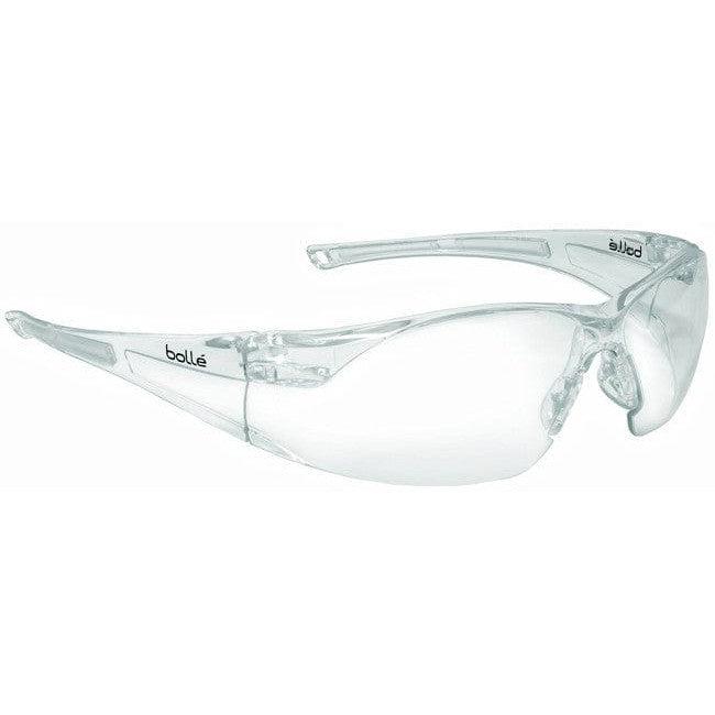 Bolle 40070 Rush Safety Glasses with Clear Anti-Scratch and Anti-Fog Lens