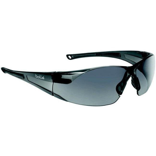 Bolle Rush Safety Glasses with Smoke Anti-Scratch and Anti-Fog Lens 40071