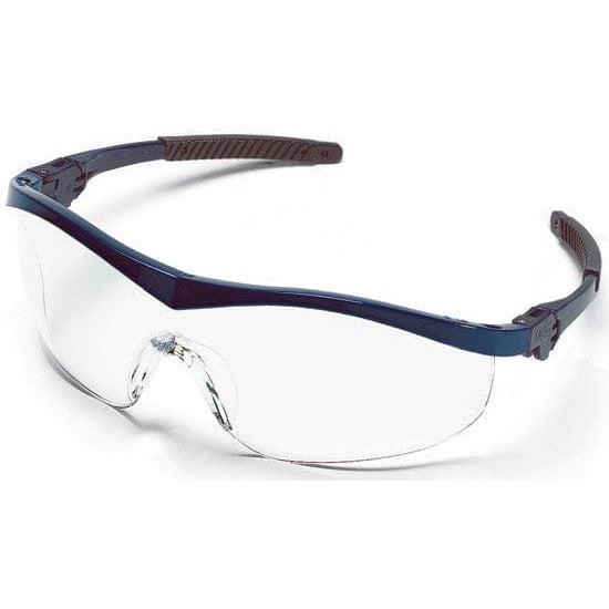 Crews Storm Safety Glasses with Navy Frame and Clear Lens ST120