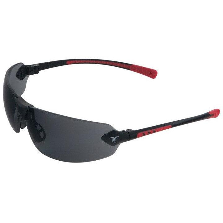 Encon Veratti 429 Safety Glasses with Red Temple Accent and Gray Lens-8204824-Safety Glasses USA-1