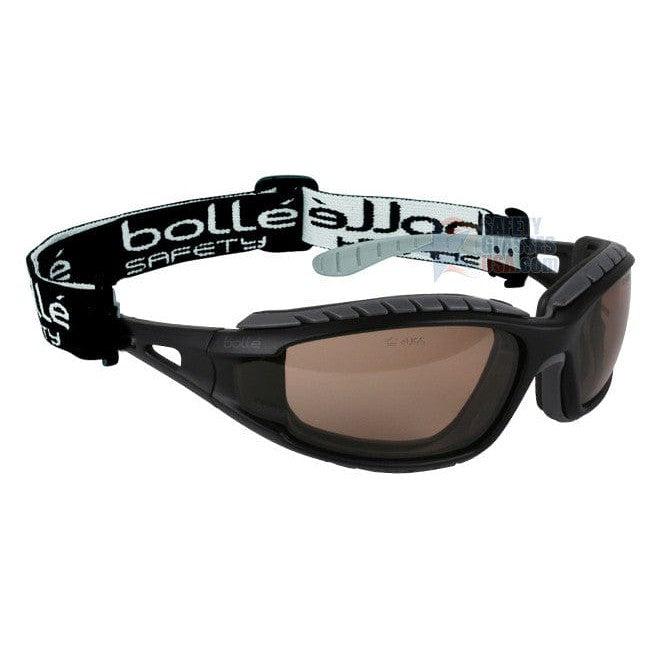 Bolle Tracker Safety Glasses with Black Frame and Twilight Anti-Scratch and Anti-Fog Lenses 40088