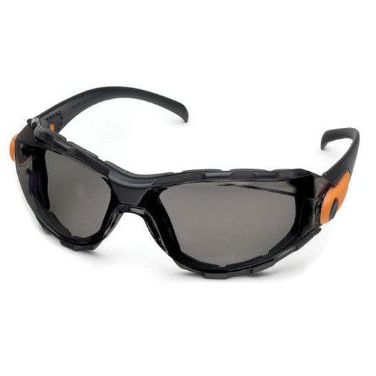 Elvex Go-Specs Safety Glasses with Black Frame, Foam Seal and Gray Anti-Fog Lens GG-40GAF