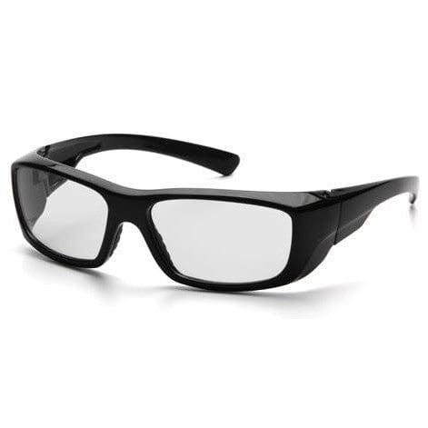 Pyramex Emerge Safety Glasses with Black Frame and Clear Lens SB7910DRX