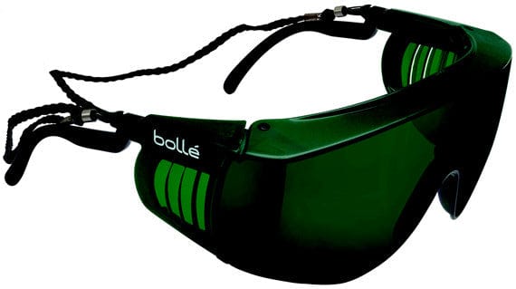 Bolle Override Safety Glasses Black Temples IR Shade 5 Lens
