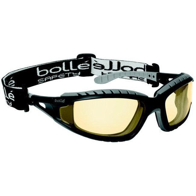Bolle Tracker Safety Glasses Black Frame Yellow Anti-Fog Lenses 40087